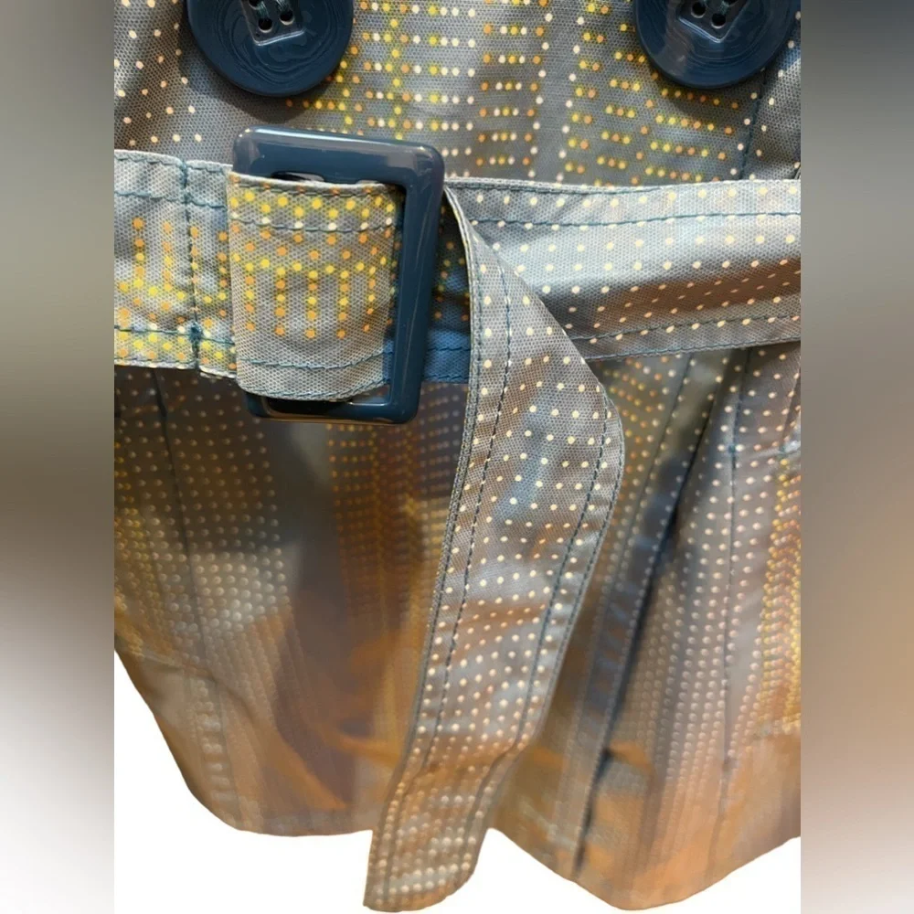 Tulle Women’s Lined blue dotted trench coat in Small - Picture 15 of 15